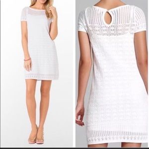 Lilly Pulitzer L white crochet dress